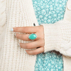 Amazonite Ring Sterling Silver