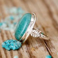 Amazonite Ring Sterling Silver