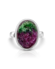 Ruby Zoisite Oval Ring