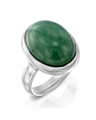 Green Aventurine Oval Ring