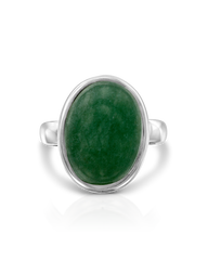 Green Aventurine Oval Ring