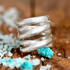 Big Bold Statement Ring Sterling Silver