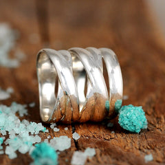 Big Bold Statement Ring Sterling Silver