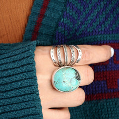 Boho Full Finger Ring Sterling Silver