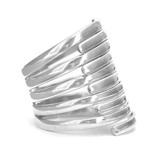 Chunky Statement Ring for women Sterling Silver